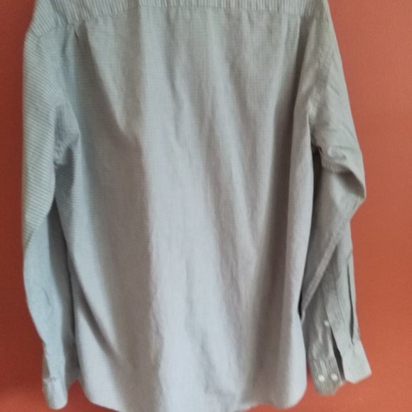 Hugo Boss | Size 41 / 16 | Long sleeve shirt w/horiz & vertical stripes - Picture 2 of 3